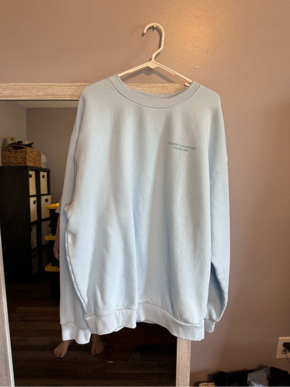 Comfort Collection Light Blue Crewneck Sweatshirt - Pastel Edit